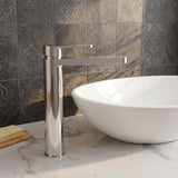 Calvarra Brindle High Rise Mono Basin Mixer in Chrome lifestyle