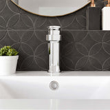 Calvarra Brindle Mono Basin Mixer With Push Button Waste in Chrome lifestyle 2