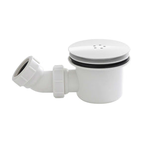 Calvarra Everon 90mm Round Fast Flow Shower Waste in Matt White