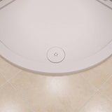 Calvarra Everon 90mm Round Fast Flow Shower Waste in Matt White lifesyle