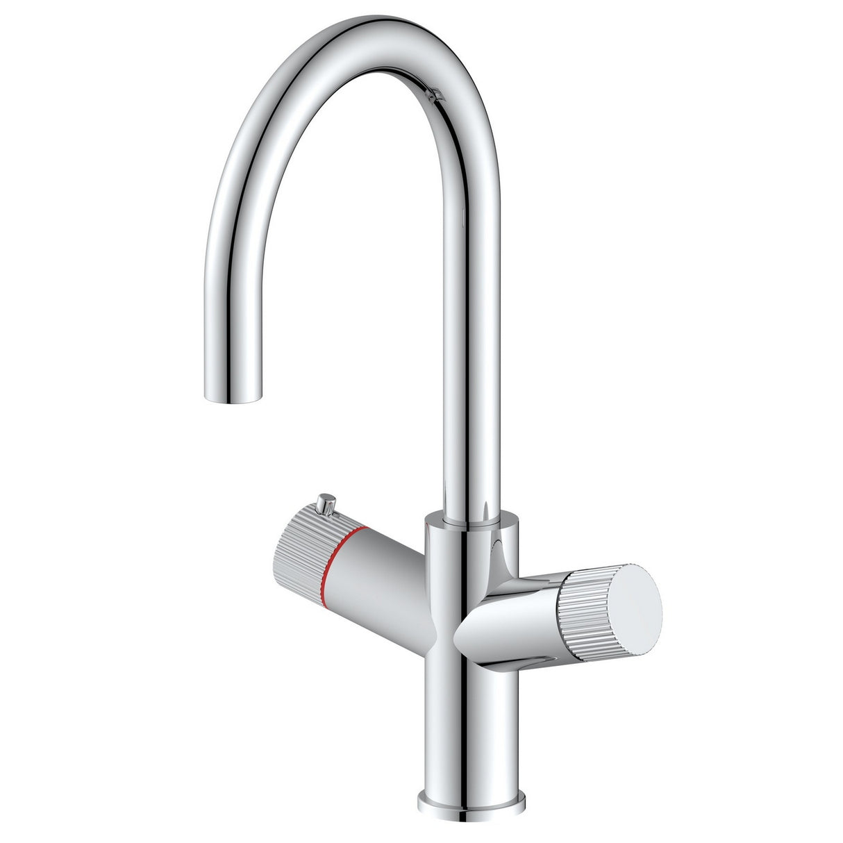 KoGE 3 in 1 Swan Spout Boiling Water Tap in Chrome