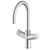 KoGE 3 in 1 Swan Spout Boiling Water Tap in Chrome