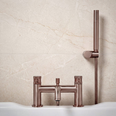 Core Brushed Bronze Bath Shower Mixer lifestyle