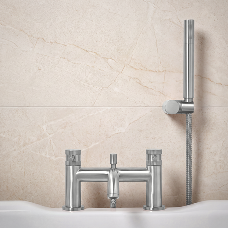 Core Brushed NIckel Bath Shower Mixer lifestyle