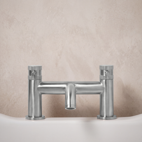 Core Brushed Nickel Bath Filler lifestyle