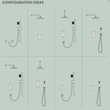 Cudore Concealed One Outlet Shower Valve with Horizontal Chrome Plate configuration