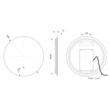 Ajax Wingate 500mm Back Lit Round Mirror