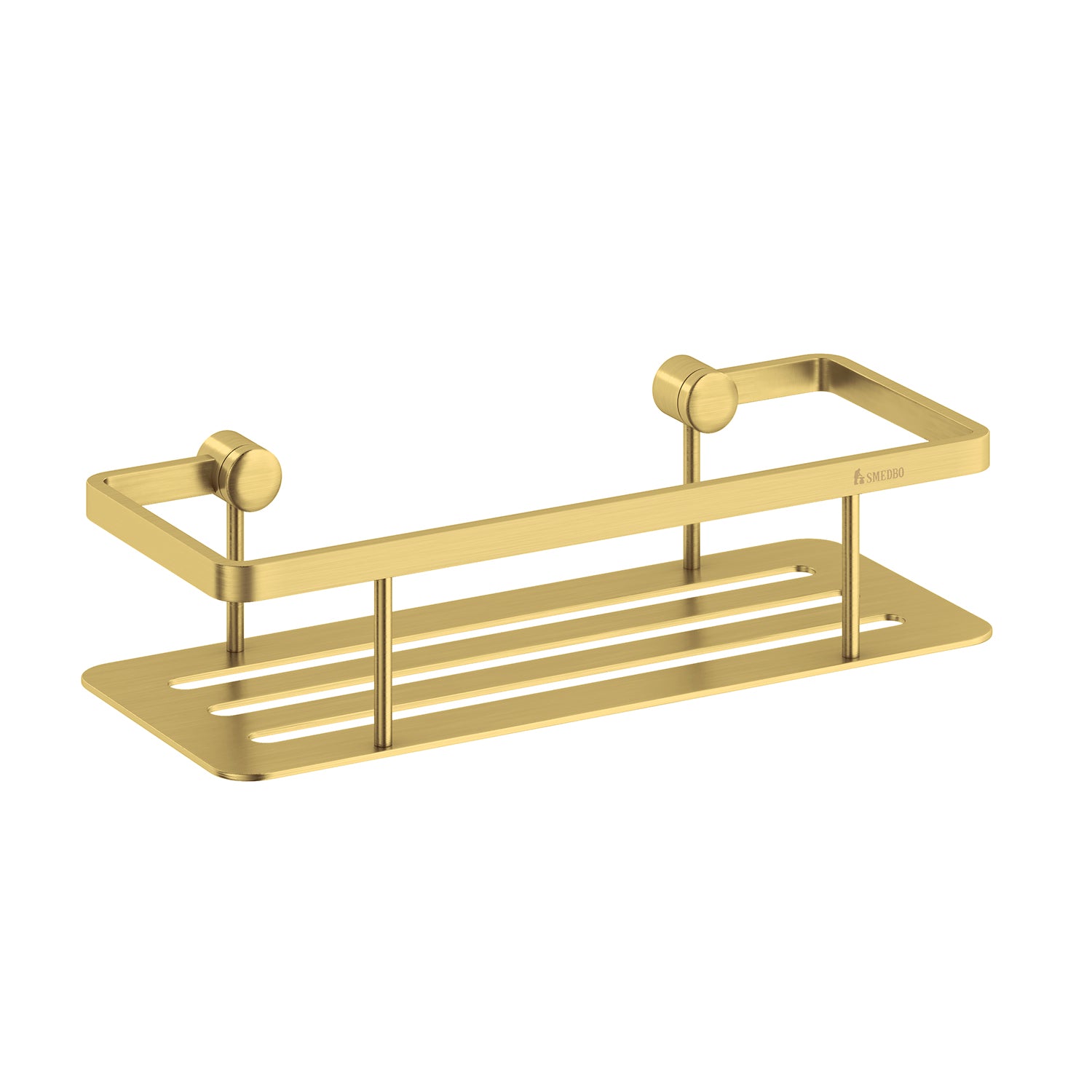 Smedbo Sideline Shower Basket Brushed Brass | DV3001S