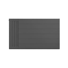 Eastbrook 600mm High Matt Anthracite Flat Cover Plate With Lines