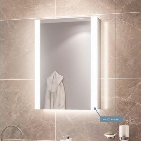 Eastbrook Caldini 350 x 450mm LED One Door Mirrored Cabinet
