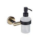 Eastbrook Catania Soap Dispenser in Matt Black and Brused Brass