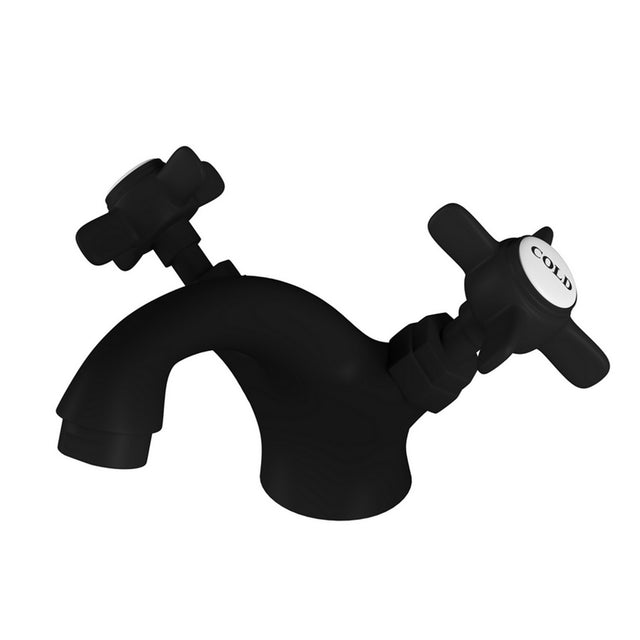 Eastbrook Haymarket Black Basin Mixer with Click Waste 79.2005