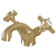 Eastbrook Haymarket Brushed Brass Basin Mixer with Click Waste 79.2006