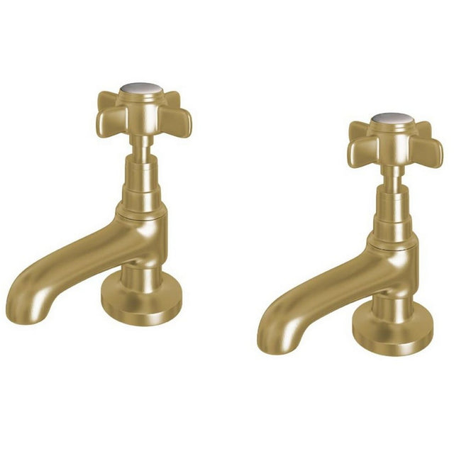 Eastbrook Haymarket Brushed Brass Luxury Basin Taps 79.2002