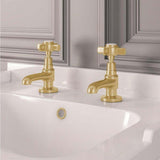 Eastbrook Haymarket Brushed Brass Luxury Basin Taps Lifestyle 79.2002