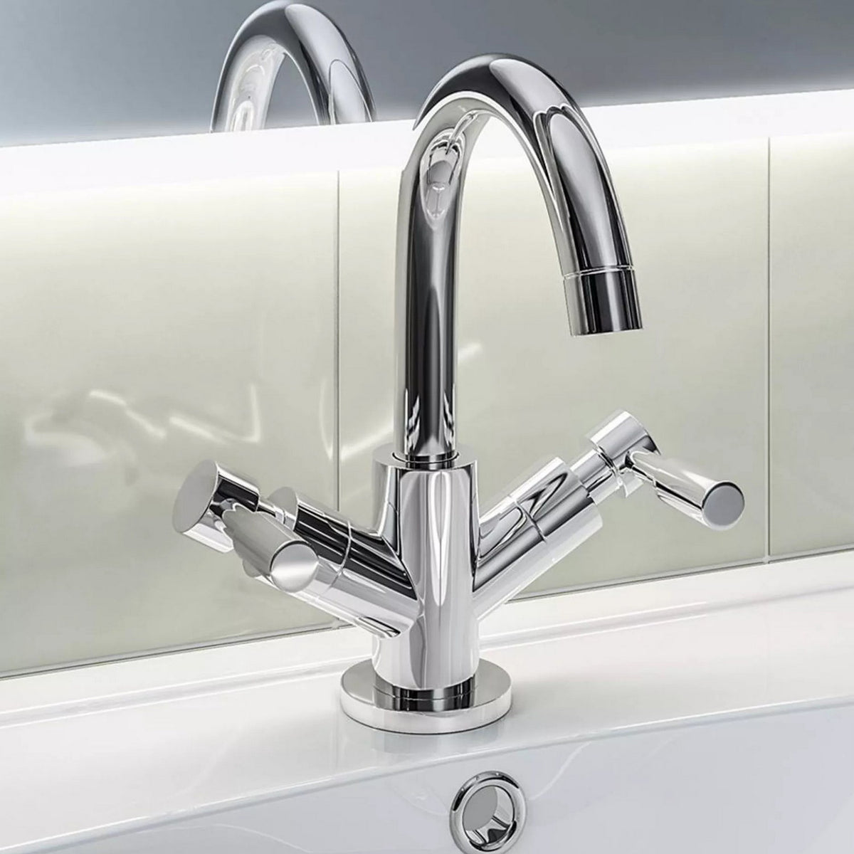 Eastbrook Leith Chrome Basin Mixer with Waste 79.0020