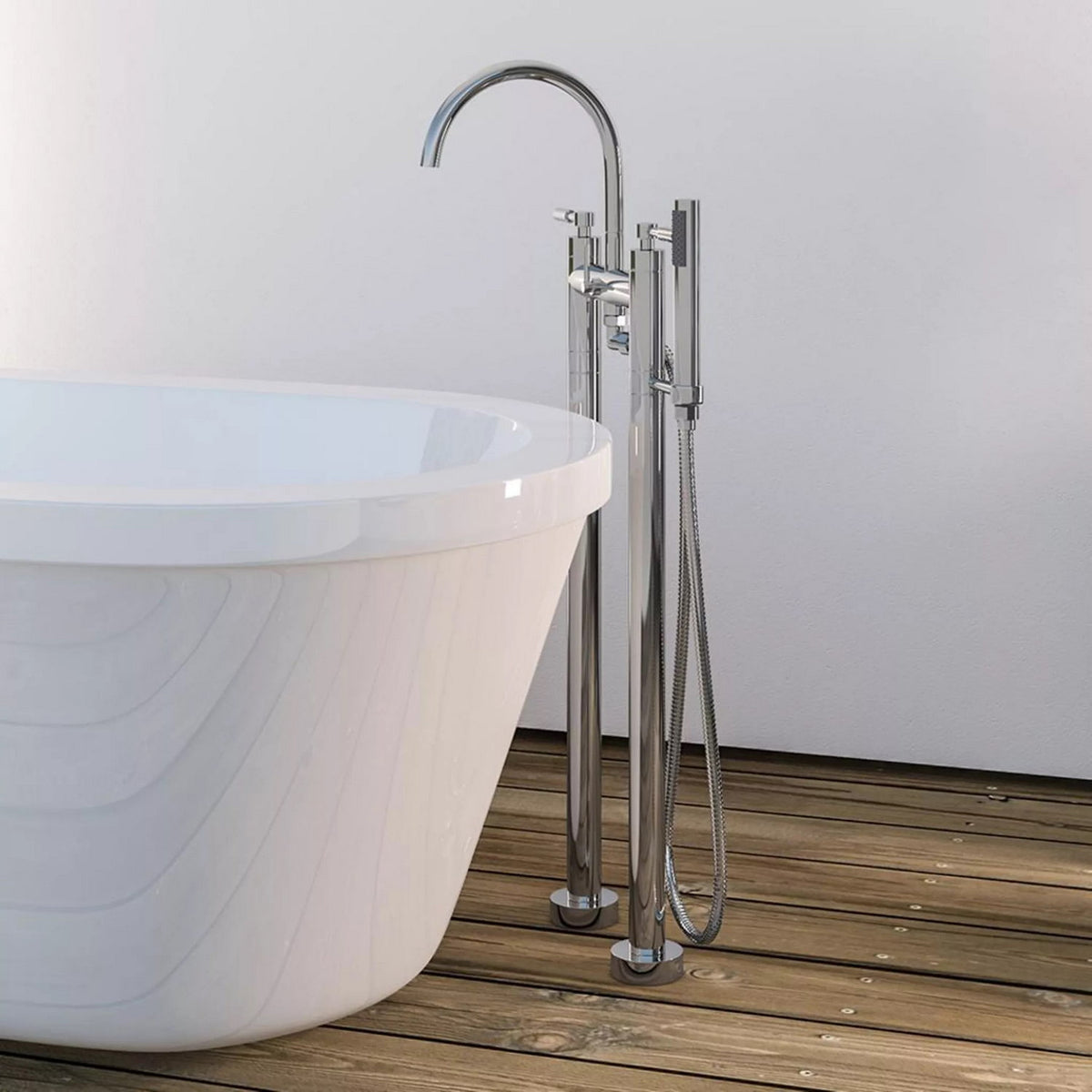 Eastbrook Leith Chrome Freestanding Bath Shower Mixer 79.0015
