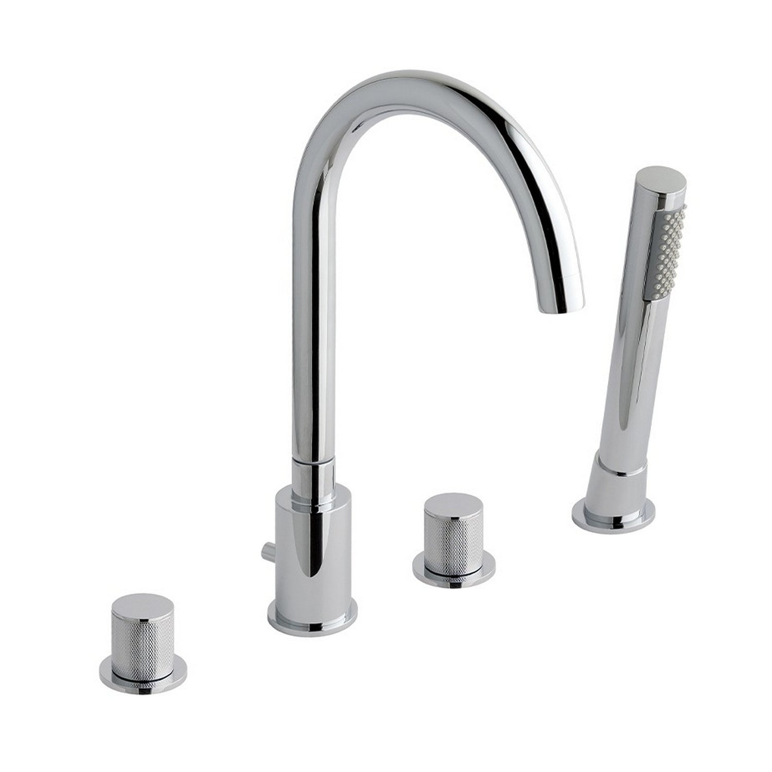 Eastbrook Prado Cylinder Chrome 4 Hole Bath Shower Mixer 79.0054
