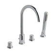 Eastbrook Prado Cylinder Chrome 4 Hole Bath Shower Mixer 79.0054