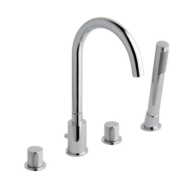Eastbrook Prado Cylinder Chrome 4 Hole Bath Shower Mixer 79.0054