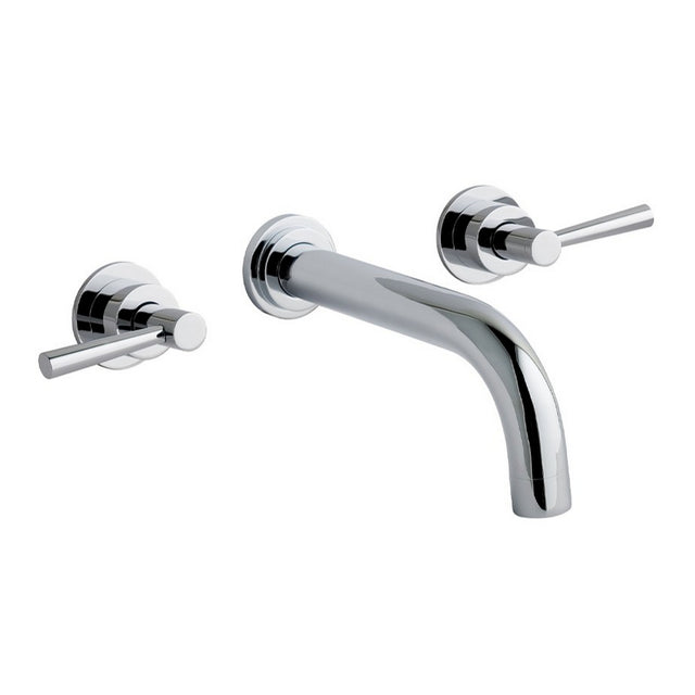 Eastbrook Prado Lever Chrome 3 Hole Wall Mounted Bath Filler 79.0038