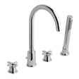 Eastbrook Prado Star Chrome 4 Hole Bath Shower Mixer 79.0044