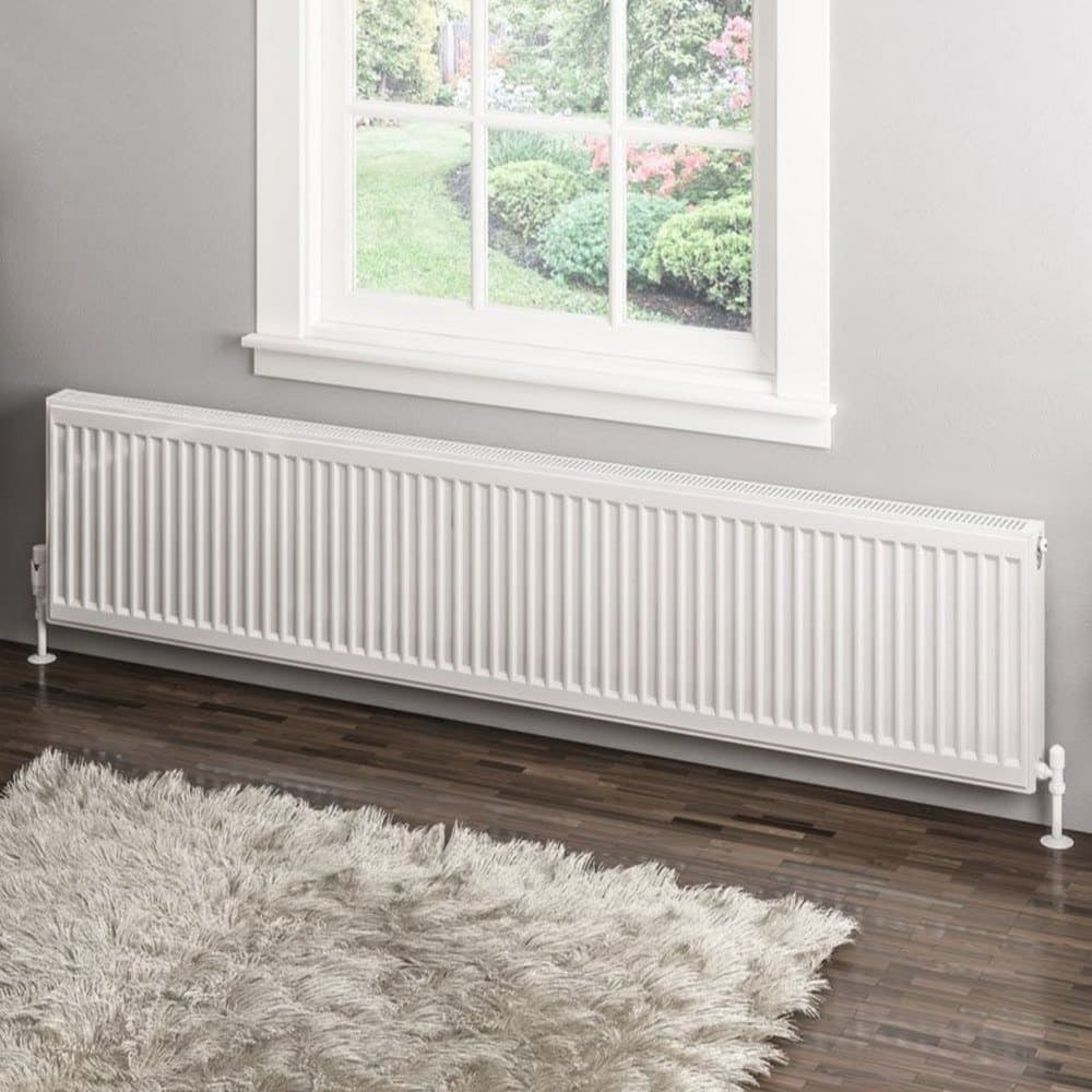 Eastbrook Type 11 400mm High Gloss White Compact Panel Radiator 1800mm