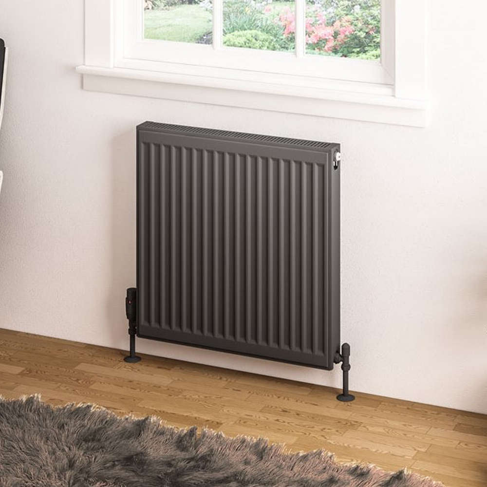 Eastbrook Type 11 600mm High Matt Anthracite Compact Panel Radiator 600mm
