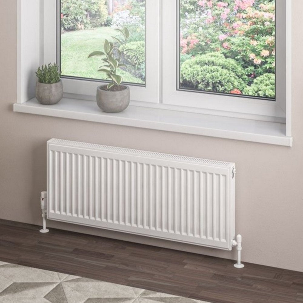 Eastbrook Type 21 400mm High Gloss White Compact Panel Radiator 1000mm