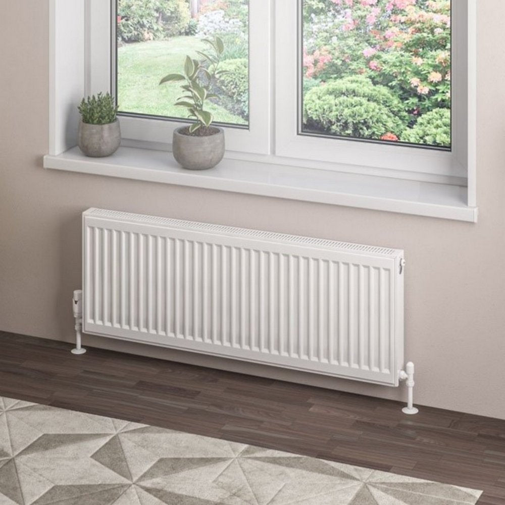 Eastbrook Type 21 400mm High Gloss White Compact Panel Radiator 1100mm