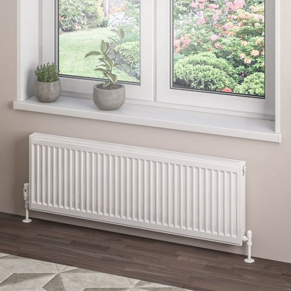 Eastbrook Type 21 400mm High Gloss White Compact Panel Radiator 1200mm