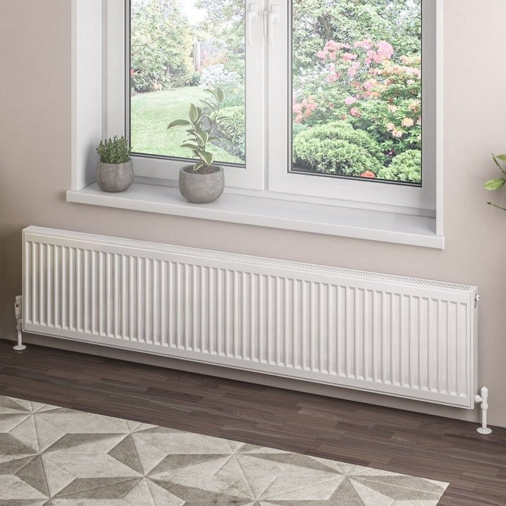 Eastbrook Type 21 400mm High Gloss White Compact Panel Radiator 1800mm