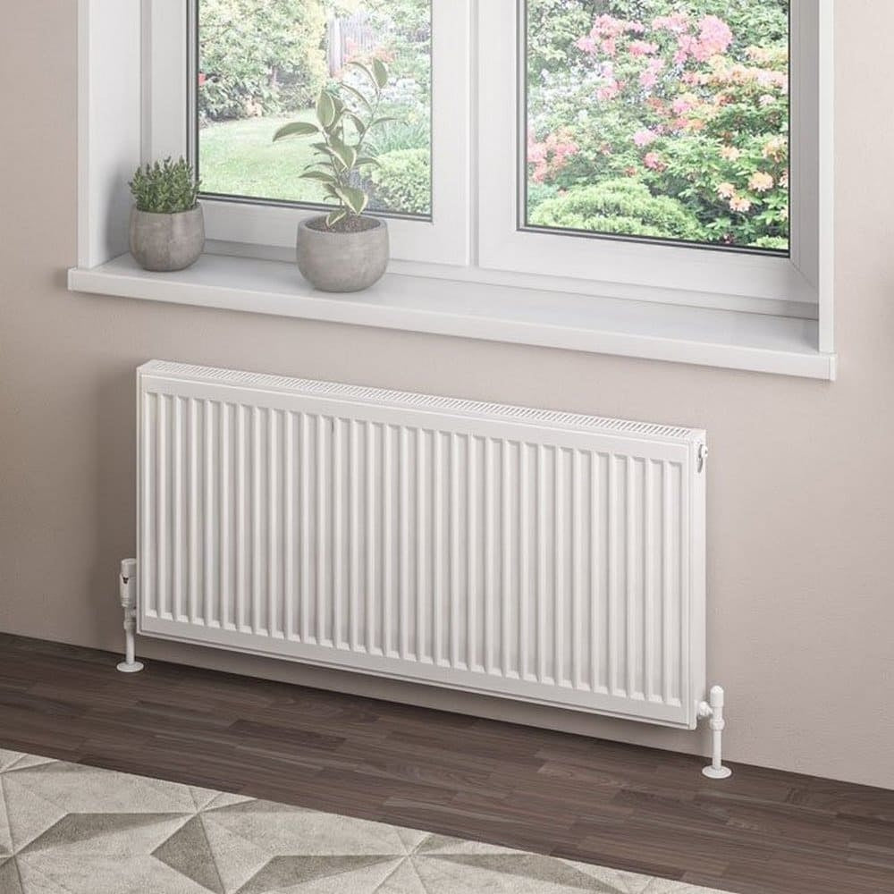Eastbrook Type 21 500mm High Gloss White Compact Panel Radiator 1100mm