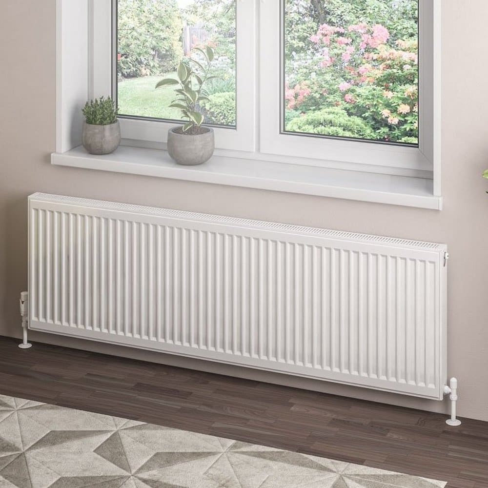 Eastbrook Type 21 500mm High Gloss White Compact Panel Radiator 1600mm