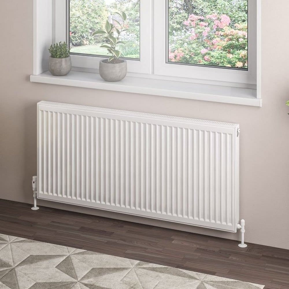 Eastbrook Type 21 600mm High Gloss White Compact Panel Radiator 1300mm