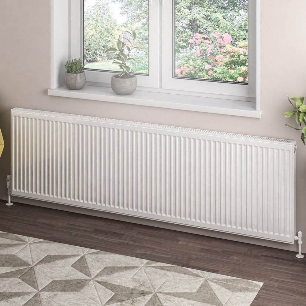 Eastbrook Type 21 600mm High Gloss White Compact Panel Radiator 2000mm