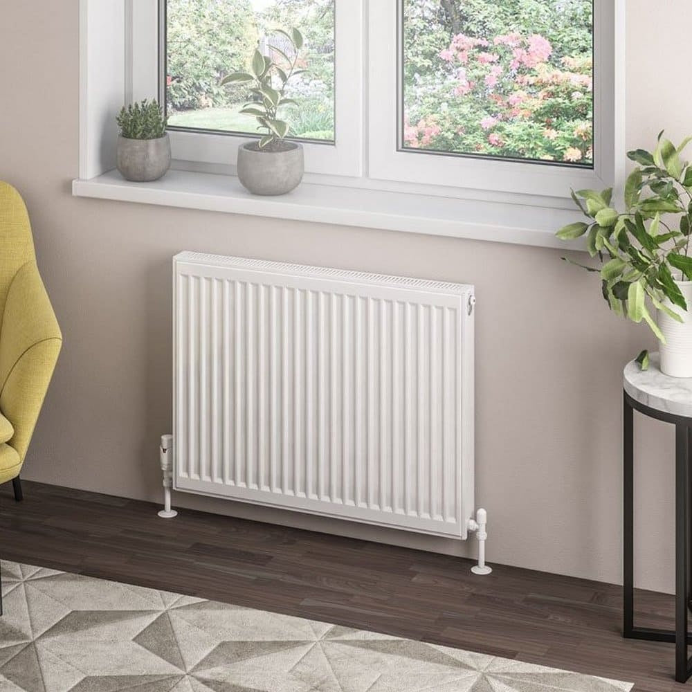 Eastbrook Type 21 600mm High Gloss White Compact Panel Radiator 800mm