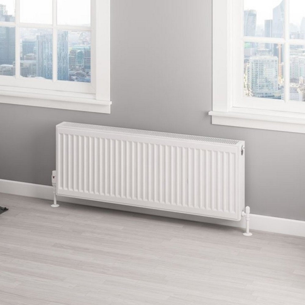 Eastbrook Type 22 400mm High Gloss White Compact Panel Radiator 1100mm