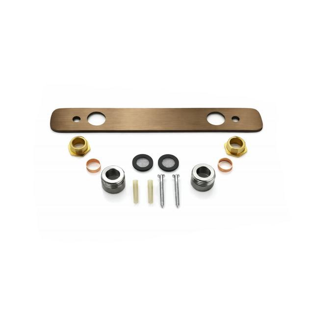 Easy Kit Bar Valve Fixing Plate in Brushed Bronze