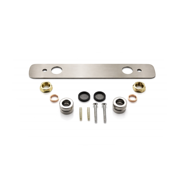 Easy Kit Bar Valve Fixing Plate in Brushed Nickel