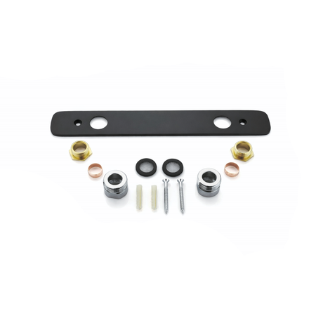 Easy Kit Bar Valve Fixing Plate in Matt Black