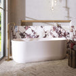 Eden 1700 x 750mm Oval Freestanding Bath in Gloss White