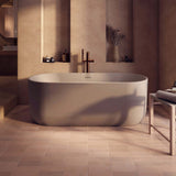 Eden 1700 x 750mm Oval Freestanding Bath in Matt Clay