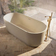Eden 1700 x 750mm Oval Freestanding Bath in Matt Stone