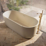 Eden 1700 x 750mm Oval Freestanding Bath in Matt Stone
