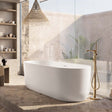 Eden 1700 x 750mm Oval Freestanding Bath in Matt White Lifestyle