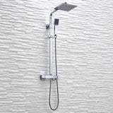 Elliot Chrome Square Rigid Riser Shower lifestyle