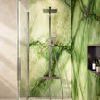 Elliot Square Rigid Riser Shower in Brushed Nickel