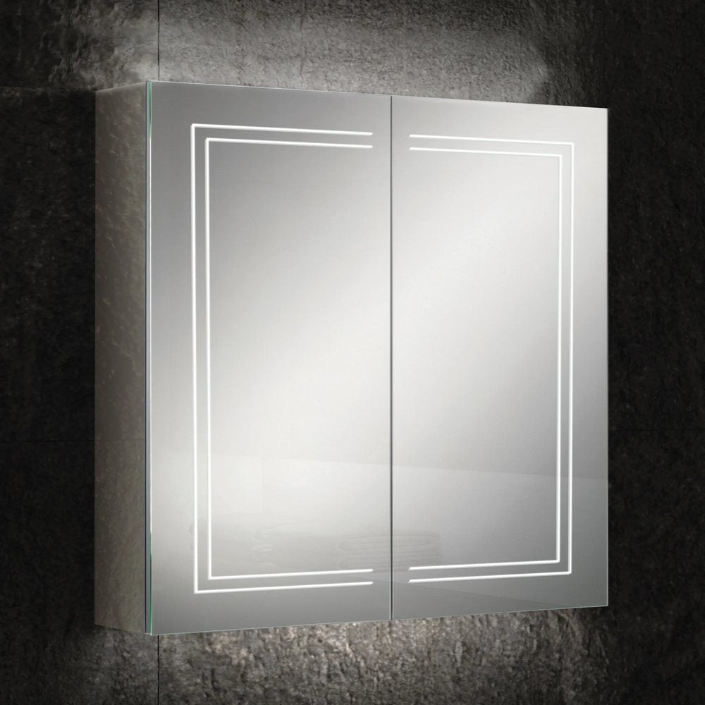 HIB Edge 80 Double Door Steam Free LED Illuminated Cabinet