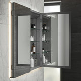 HiB Atrium 80 Semi Recessed LED Mirror Cabinet lifestyle 1
